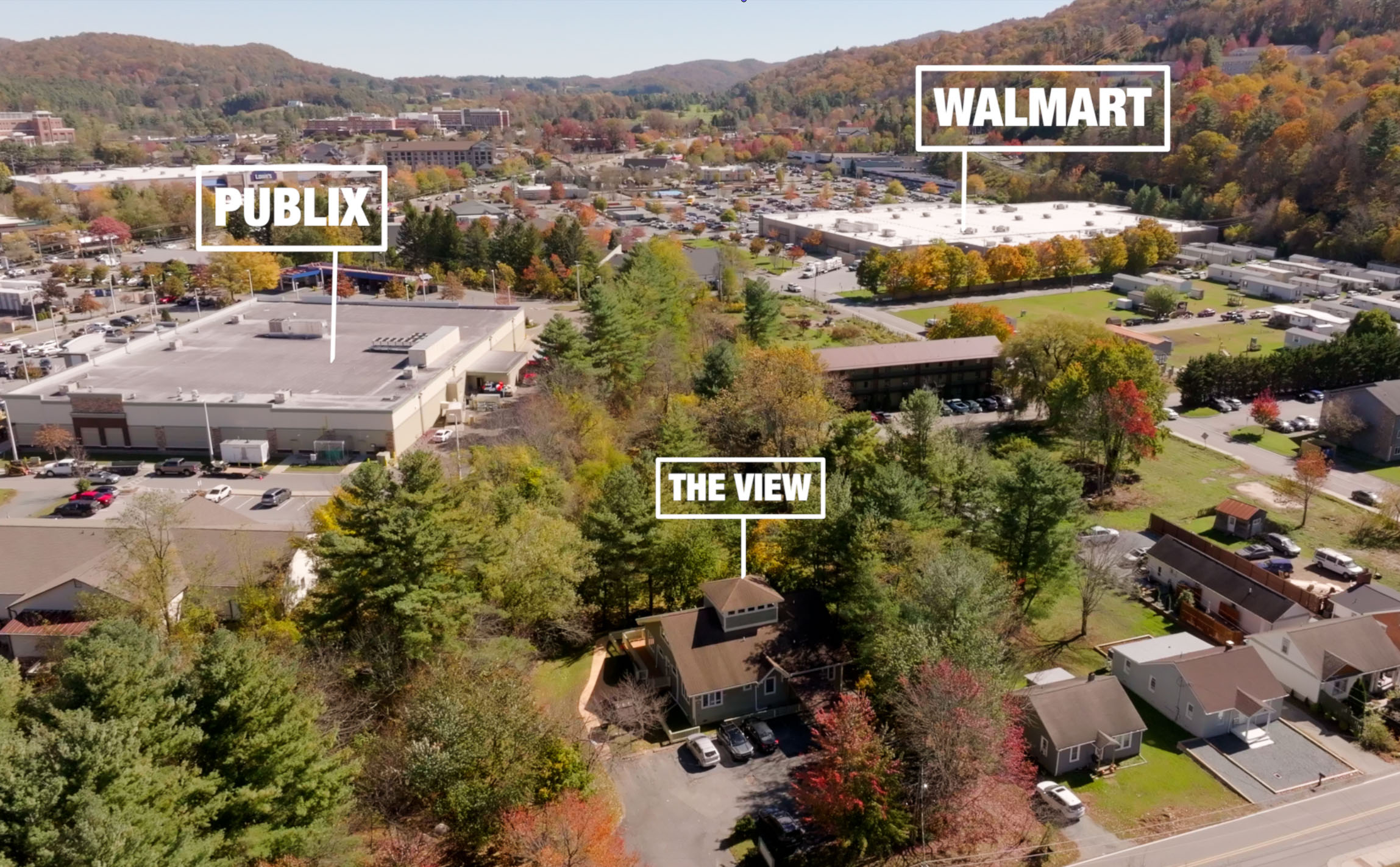 Location showing proximity to Publix and Walmart