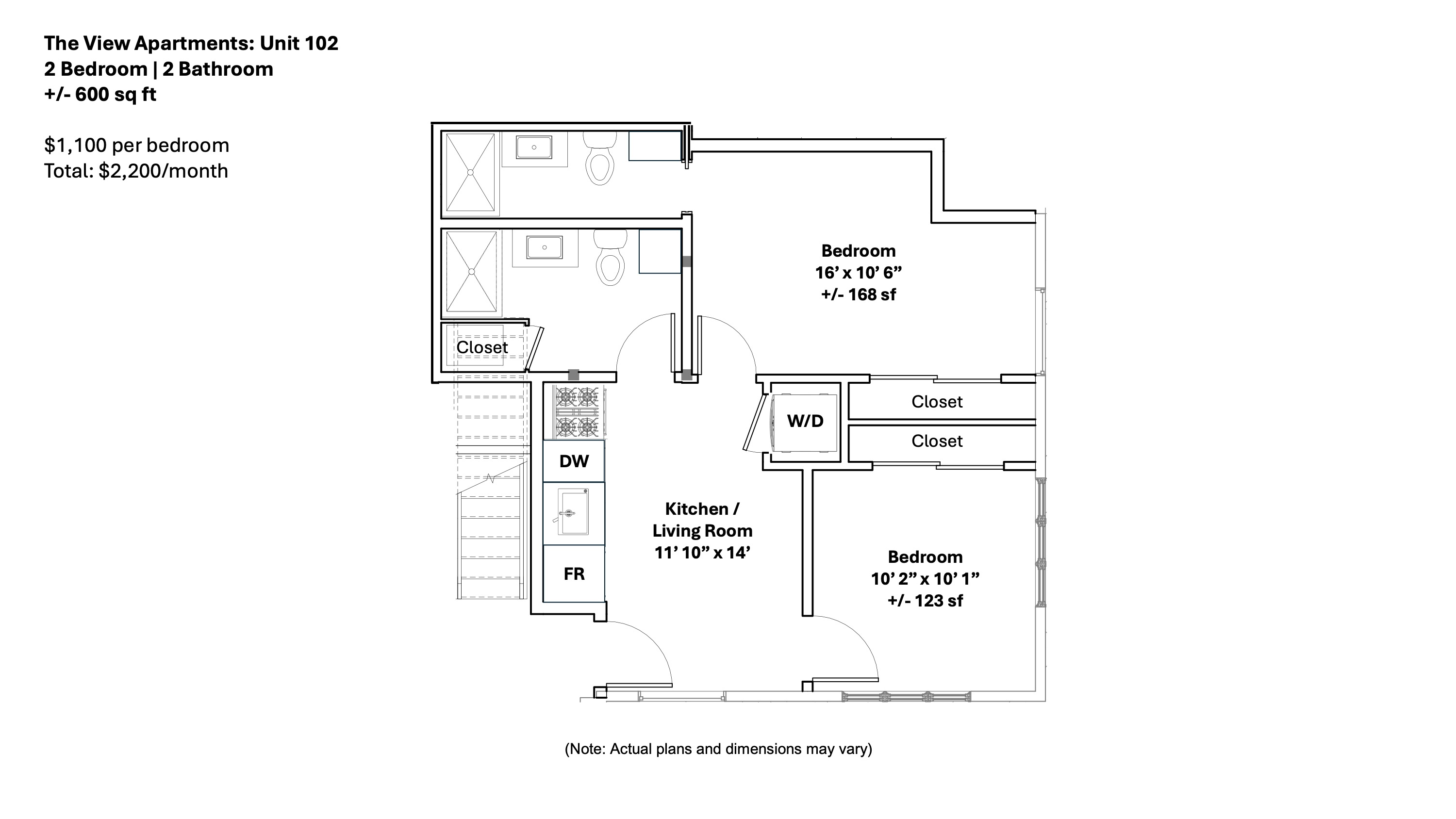 Unit 102 Floor Plan