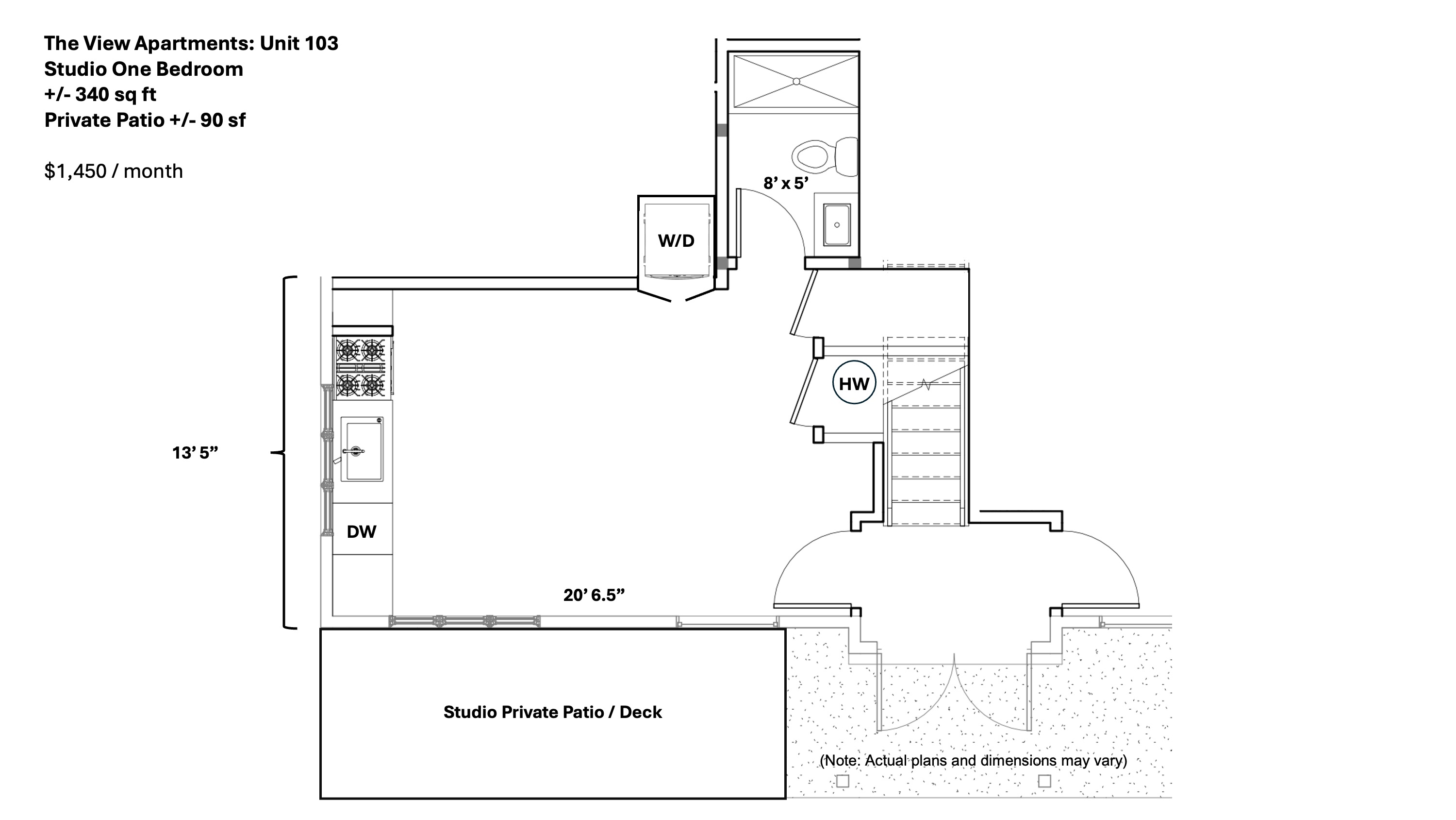 Unit 103 Floor Plan