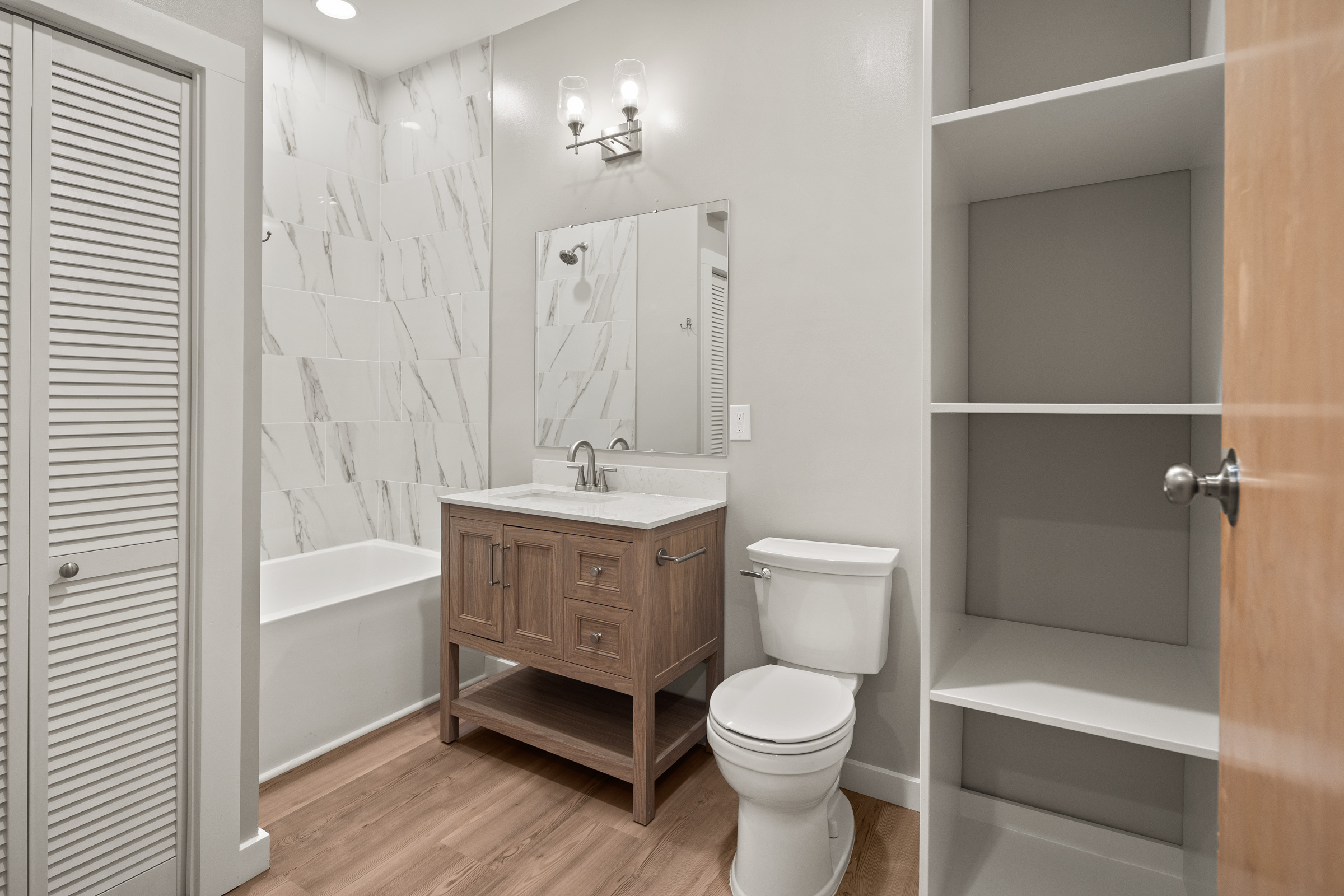 Unit 102 - Bathroom storage