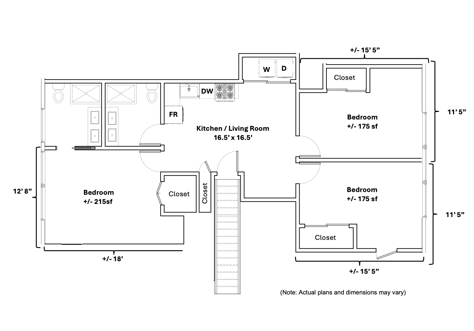 Unit 201 Floor Plan